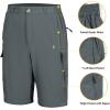 imageLittle Donkey Andy Mens Stretch Convertible Pants ZipOff QuickDry Hiking Pants UV Protection LightweightTwo Zipoffdark Shawdow