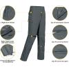 imageLittle Donkey Andy Mens Stretch Convertible Pants ZipOff QuickDry Hiking Pants UV Protection LightweightTwo Zipoffdark Shawdow