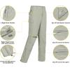 imageLittle Donkey Andy Mens Stretch Convertible Pants ZipOff QuickDry Hiking Pants UV Protection LightweightTwo Zipoffkhaki