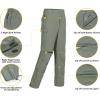 imageLittle Donkey Andy Mens Stretch Convertible Pants ZipOff QuickDry Hiking Pants UV Protection LightweightTwo Zipoffolive