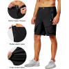 imageLittle Donkey Andy Mens Stretch Quick Dry Cargo Shorts for Hiking Camping TravelBlack