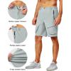imageLittle Donkey Andy Mens Stretch Quick Dry Cargo Shorts for Hiking Camping TravelLight Gray