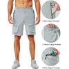 imageLittle Donkey Andy Mens Stretch Quick Dry Cargo Shorts for Hiking Camping TravelLight Gray