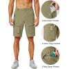 imageLittle Donkey Andy Mens Stretch Quick Dry Cargo Shorts for Hiking Camping TravelOlive Green Heather