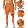 imageLittle Donkey Andy Mens Stretch Quick Dry Cargo Shorts for Hiking Camping TravelOrange