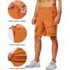 imageLittle Donkey Andy Mens Stretch Quick Dry Cargo Shorts for Hiking Camping TravelOrange
