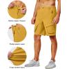 imageLittle Donkey Andy Mens Stretch Quick Dry Cargo Shorts for Hiking Camping TravelYellow
