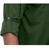 imageLittle Donkey Andy Mens Stretch Quick Dry UPF50 Long Sleeve Shirt for Hiking Travel CampingA Army Green