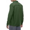 imageLittle Donkey Andy Mens Stretch Quick Dry UPF50 Long Sleeve Shirt for Hiking Travel CampingA Army Green