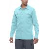 imageLittle Donkey Andy Mens Stretch Quick Dry UPF50 Long Sleeve Shirt for Hiking Travel CampingA Blue