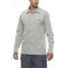 imageLittle Donkey Andy Mens Stretch Quick Dry UPF50 Long Sleeve Shirt for Hiking Travel CampingA Light Gray