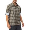 imageLittle Donkey Andy Mens Stretch Quick Dry UPF50 Long Sleeve Shirt for Hiking Travel CampingSage Plaid