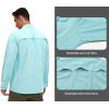 imageLittle Donkey Andy Mens Stretch Quick Dry UPF50 Long Sleeve Shirt for Hiking Travel CampingUpgraded Light Blue
