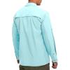 imageLittle Donkey Andy Mens Stretch Quick Dry UPF50 Long Sleeve Shirt for Hiking Travel CampingUpgraded Light Blue