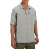 imageLittle Donkey Andy Mens Stretch Quick Dry UPF50 Long Sleeve Shirt for Hiking Travel CampingUpgraded Light Gray