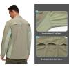 imageLittle Donkey Andy Mens Stretch Quick Dry UPF50 Long Sleeve Shirt for Hiking Travel CampingUpgraded Sage