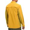 imageLittle Donkey Andy Mens Stretch Quick Dry UPF50 Long Sleeve Shirt for Hiking Travel CampingUpgraded Yellow