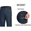 imageLittle Donkey Andy Mens UltraStretch Lightweight Quick Dry Athletic Pants Drawstring Travel Exercise Running JoggingA7 Navy Blue