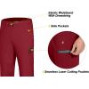 imageLittle Donkey Andy Mens UltraStretch Lightweight Quick Dry Athletic Pants Drawstring Travel Exercise Running JoggingA8 Red