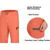 imageLittle Donkey Andy Mens UltraStretch Lightweight Quick Dry Athletic Pants Drawstring Travel Exercise Running JoggingA9 Orange