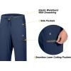 imageLittle Donkey Andy Mens UltraStretch Lightweight Quick Dry Athletic Pants Drawstring Travel Exercise Running JoggingB6 Vallarta Blue Capri Pants