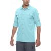 imageLittle Donkey Andy Mens Stretch Quick Dry UPF50 Long Sleeve Shirt for Hiking Travel CampingA Blue