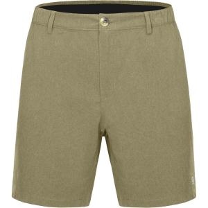 imageLittle Donkey Andy Mens Bermuda 9 Inch Lightweight Quick Dry Stretch Shorts Golf Hiking TravelOliver Green Heather