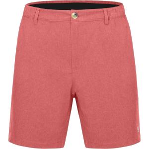 imageLittle Donkey Andy Mens Bermuda 9 Inch Lightweight Quick Dry Stretch Shorts Golf Hiking TravelSpiced Coral Heather