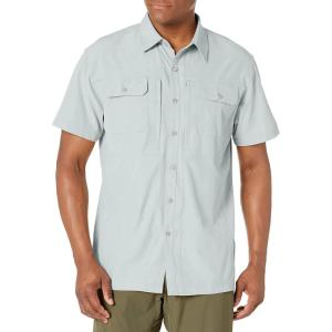 imageLittle Donkey Andy Mens Lightweight Short Sleeve Shirt Quick Dry Stretch Shirt for Hiking Travel UPF50Upgraded Gray Violet