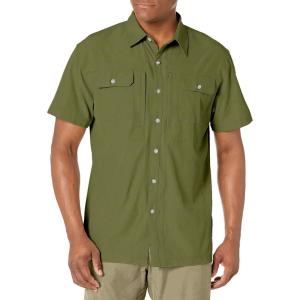 imageLittle Donkey Andy Mens Lightweight Short Sleeve Shirt Quick Dry Stretch Shirt for Hiking Travel UPF50Upgraded Olive