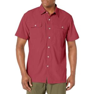 imageLittle Donkey Andy Mens Lightweight Short Sleeve Shirt Quick Dry Stretch Shirt for Hiking Travel UPF50Upgraded Watermelon Red