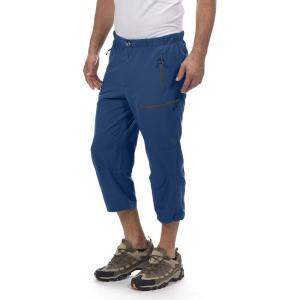 imageLittle Donkey Andy Mens Quick Dry 34 Pants Lightweight Capri Shorts Hiking Fishing Travel Casual5 Navy