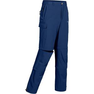 imageLittle Donkey Andy Mens Stretch Convertible Pants ZipOff QuickDry Hiking Pants UV Protection LightweightTwo Zipoffblue