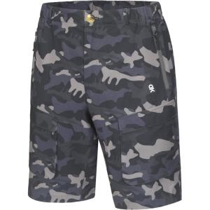 imageLittle Donkey Andy Mens Stretch Quick Dry Cargo Shorts for Hiking Camping TravelDark Grey Camo