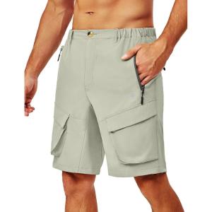 imageLittle Donkey Andy Mens Stretch Quick Dry Cargo Shorts for Hiking Camping TravelKhaki