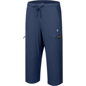 imageLittle Donkey Andy Mens UltraStretch Lightweight Quick Dry Athletic Pants Drawstring Travel Exercise Running JoggingB6 Vallarta Blue Capri Pants