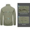 imageLittle Donkey Andy Mens Cycling Jacket Waterproof Lightweight Windbreaker PackableUpgradegreen