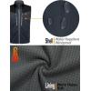 imageLittle Donkey Andy Mens Lightweight Fleece Lined Outdoor Vests Windproof Sleeveless Jackets for Hiking Travel Golf6 Dark Gray