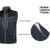 imageLittle Donkey Andy Mens Lightweight Fleece Lined Outdoor Vests Windproof Sleeveless Jackets for Hiking Travel Golf6 Dark Gray