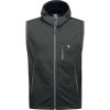 imageLittle Donkey Andy Mens Lightweight Softshell Vest Windproof Sleeveless Jacket for Travel Hiking Running GolfHooded Dark Grey