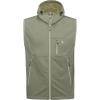 imageLittle Donkey Andy Mens Lightweight Softshell Vest Windproof Sleeveless Jacket for Travel Hiking Running GolfHooded Sage
