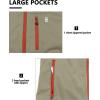 imageLittle Donkey Andy Mens Lightweight Softshell Vest Windproof Sleeveless Jacket for Travel Hiking Running GolfKhaki