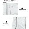 imageLittle Donkey Andy Mens Lightweight Softshell Vest Windproof Sleeveless Jacket for Travel Hiking Running GolfWhite