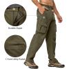 imageLittle Donkey Andy Mens Quick Dry UPF 50 Cargo Pants Stretch Lightweight Outdoor Hiking PantsCapulet Olive