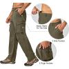 imageLittle Donkey Andy Mens Quick Dry UPF 50 Cargo Pants Stretch Lightweight Outdoor Hiking PantsCapulet Olive
