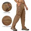 imageLittle Donkey Andy Mens Quick Dry UPF 50 Cargo Pants Stretch Lightweight Outdoor Hiking PantsCoffee