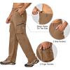 imageLittle Donkey Andy Mens Quick Dry UPF 50 Cargo Pants Stretch Lightweight Outdoor Hiking PantsCoffee