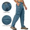 imageLittle Donkey Andy Mens Quick Dry UPF 50 Cargo Pants Stretch Lightweight Outdoor Hiking PantsGray Dawn