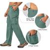 imageLittle Donkey Andy Mens Quick Dry UPF 50 Cargo Pants Stretch Lightweight Outdoor Hiking PantsSage