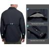 imageLittle Donkey Andy Mens UPF 50 UV Protection Shirt Breathable Long Sleeve Fishing Hiking Shirt AirHoles TechBlack Heather